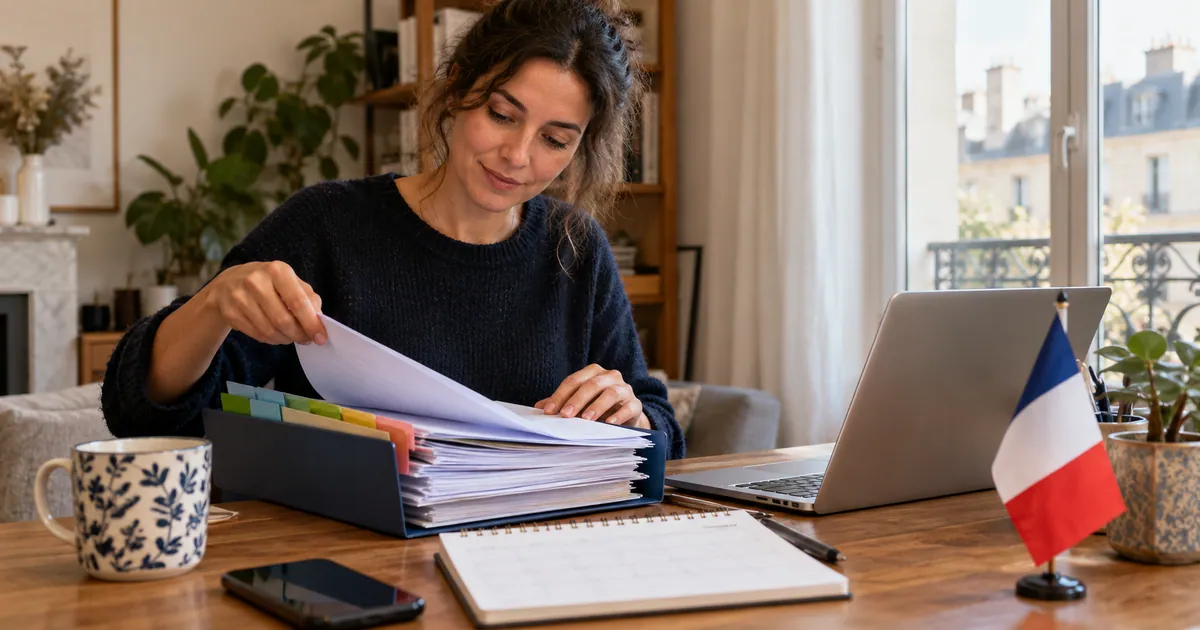 Application file and calendar for preparing a naturalisation request.