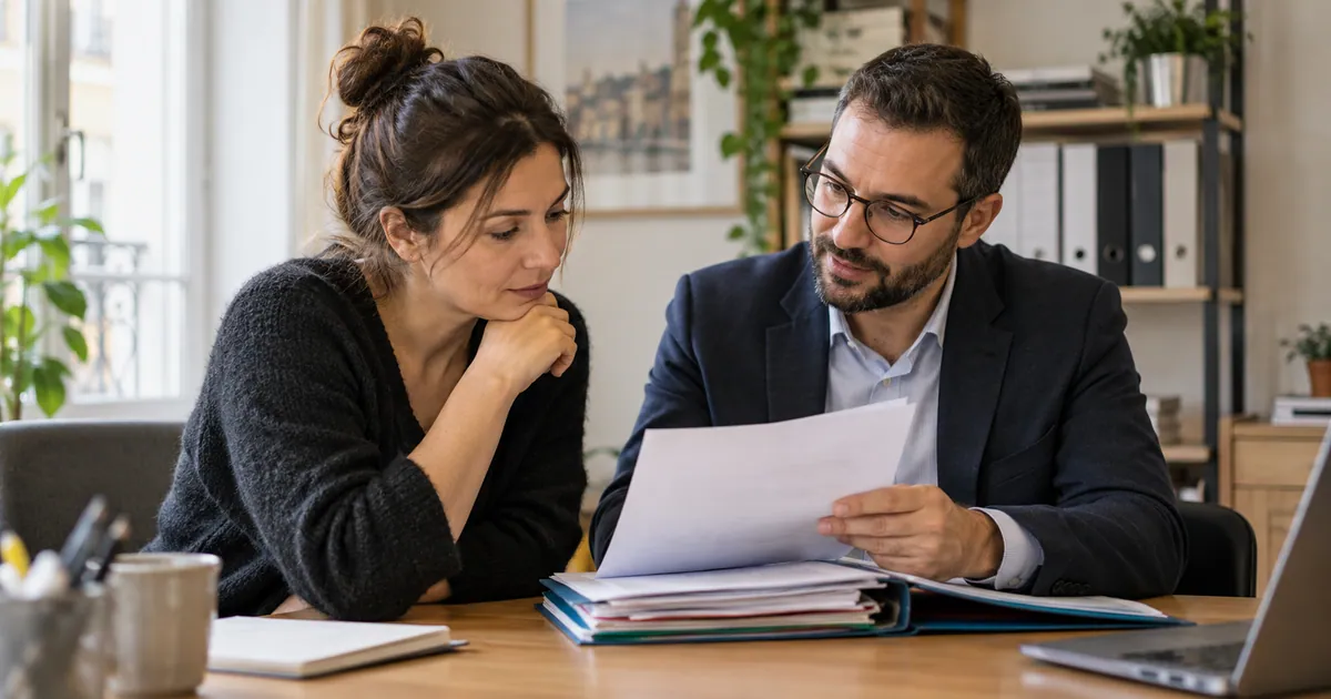 Meeting an adviser to review an administrative letter.